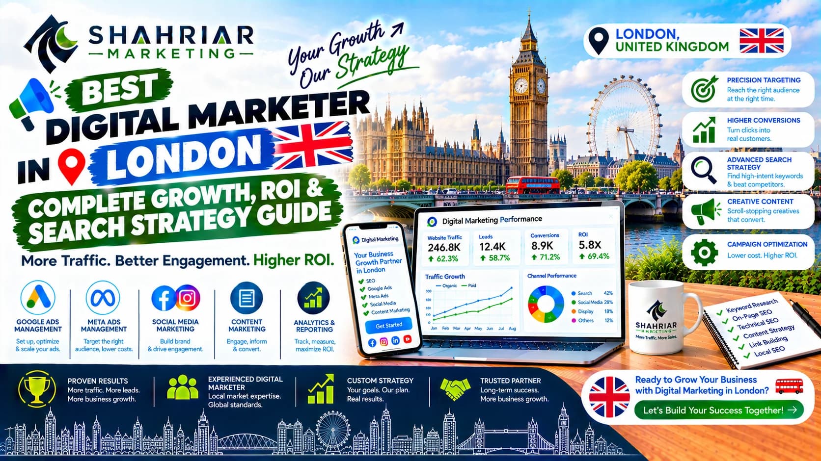 Best Digital Marketer in London: Complete Growth, ROI & Search Strategy Guide - Sakhawat Hossain Shahriar Marketing