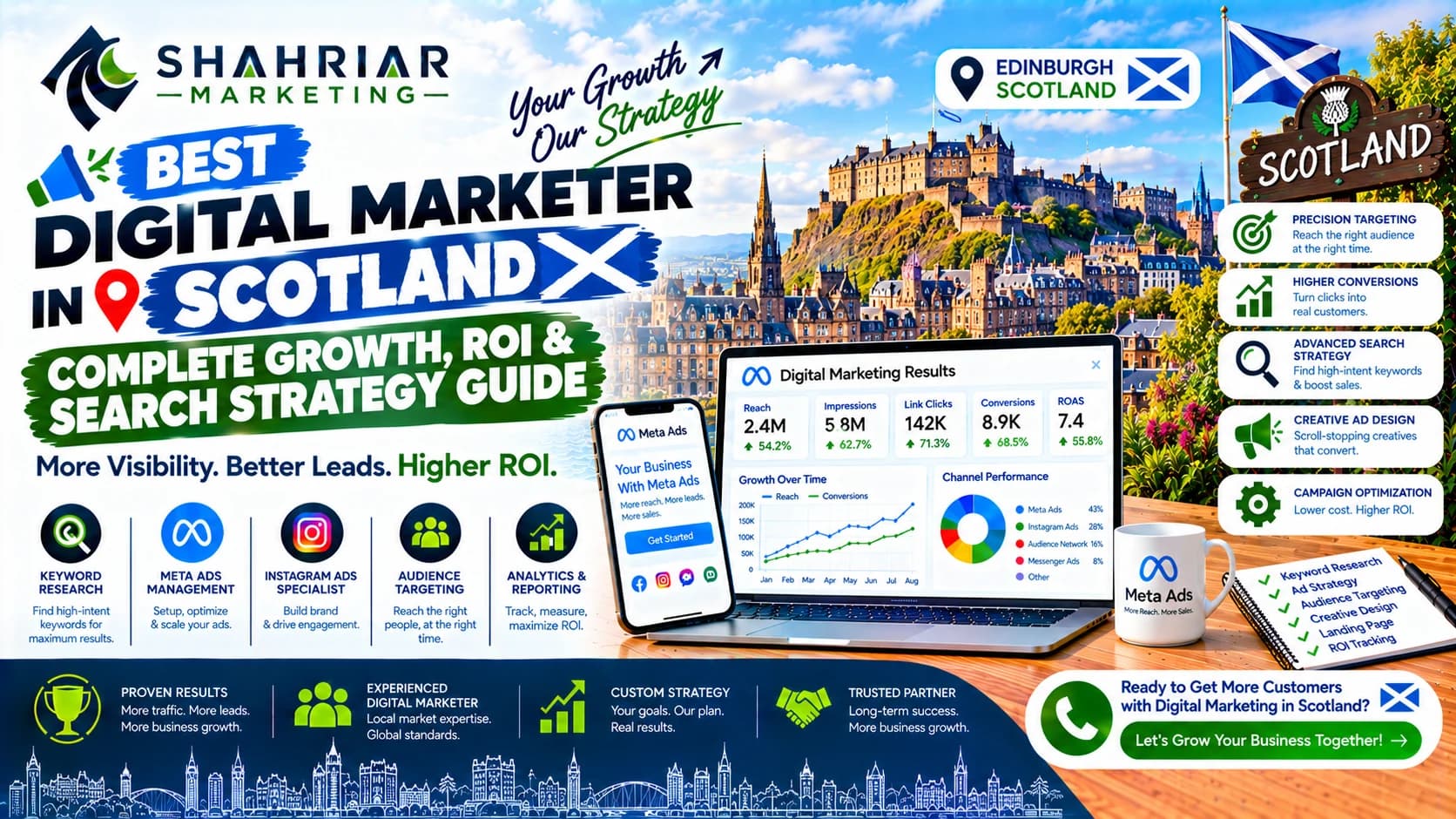 Best Digital Marketer in Scotland: Complete Growth, ROI & Search Strategy Guide - Sakhawat Hossain Shahriar Marketing