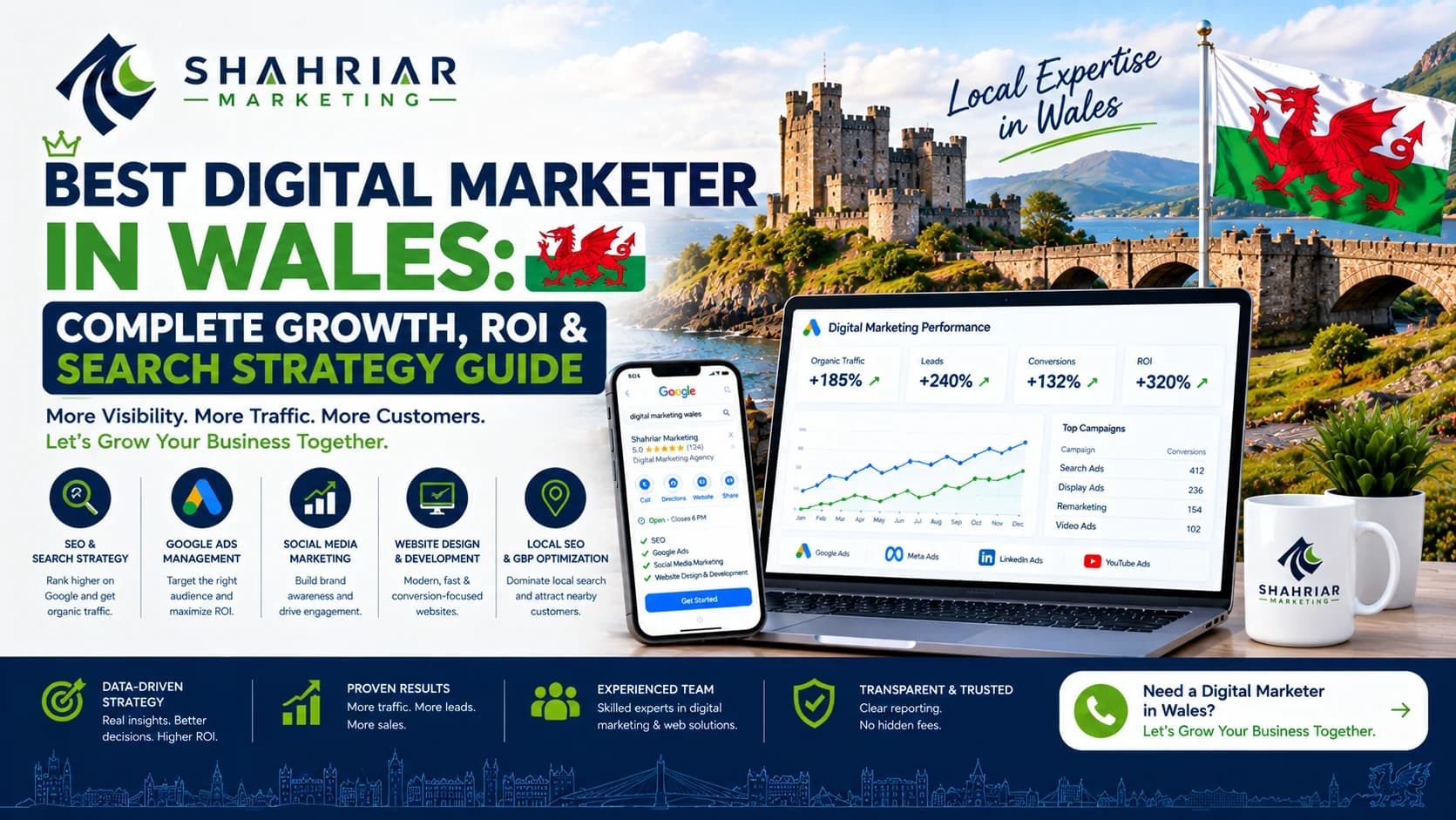 Best Digital Marketer in Wales: Complete Growth, ROI & Search Strategy Guide - Sakhawat Hossain Shahriar Marketing