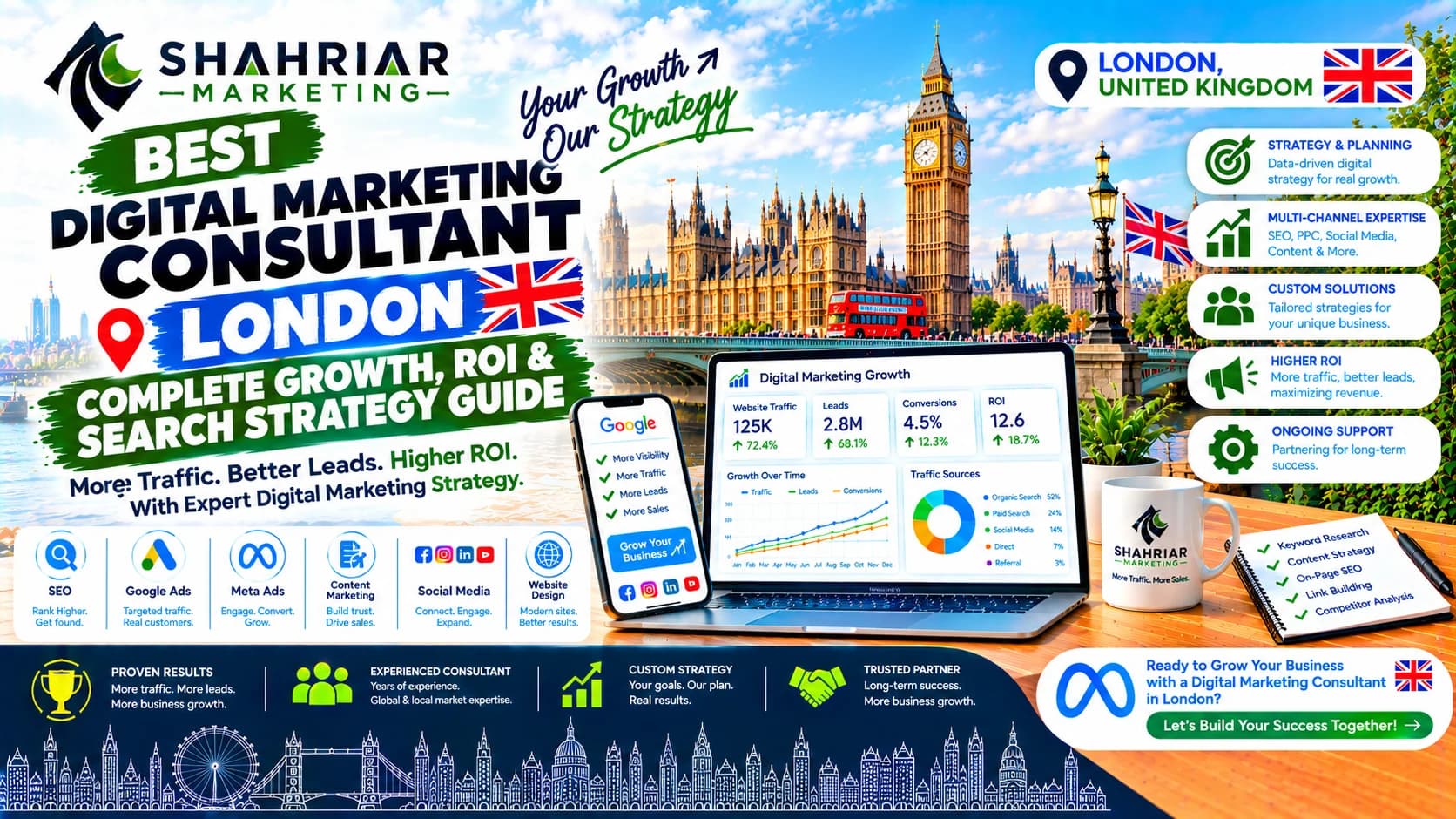 Best Digital Marketing Consultant London: Complete Growth, ROI & Search Strategy Guide - Sakhawat Hossain Shahriar Marketing