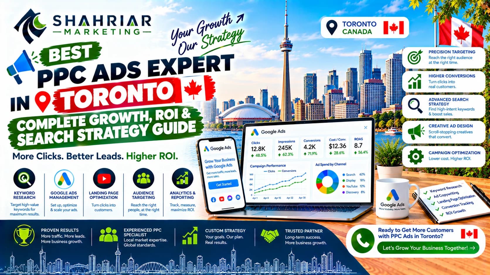 Best PPC Ads Expert in Toronto: Complete Growth, ROI & Search Strategy Guide - Sakhawat Hossain Shahriar Marketing