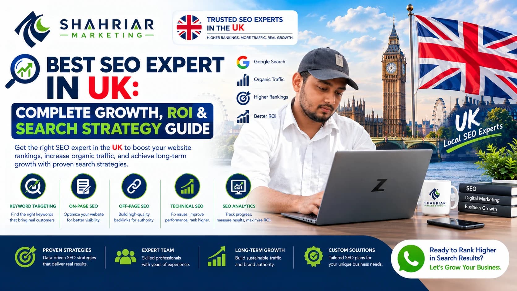 Best SEO Expert in UK: Complete Growth, ROI & Search Strategy Guide - Sakhawat Hossain Shahriar Marketing