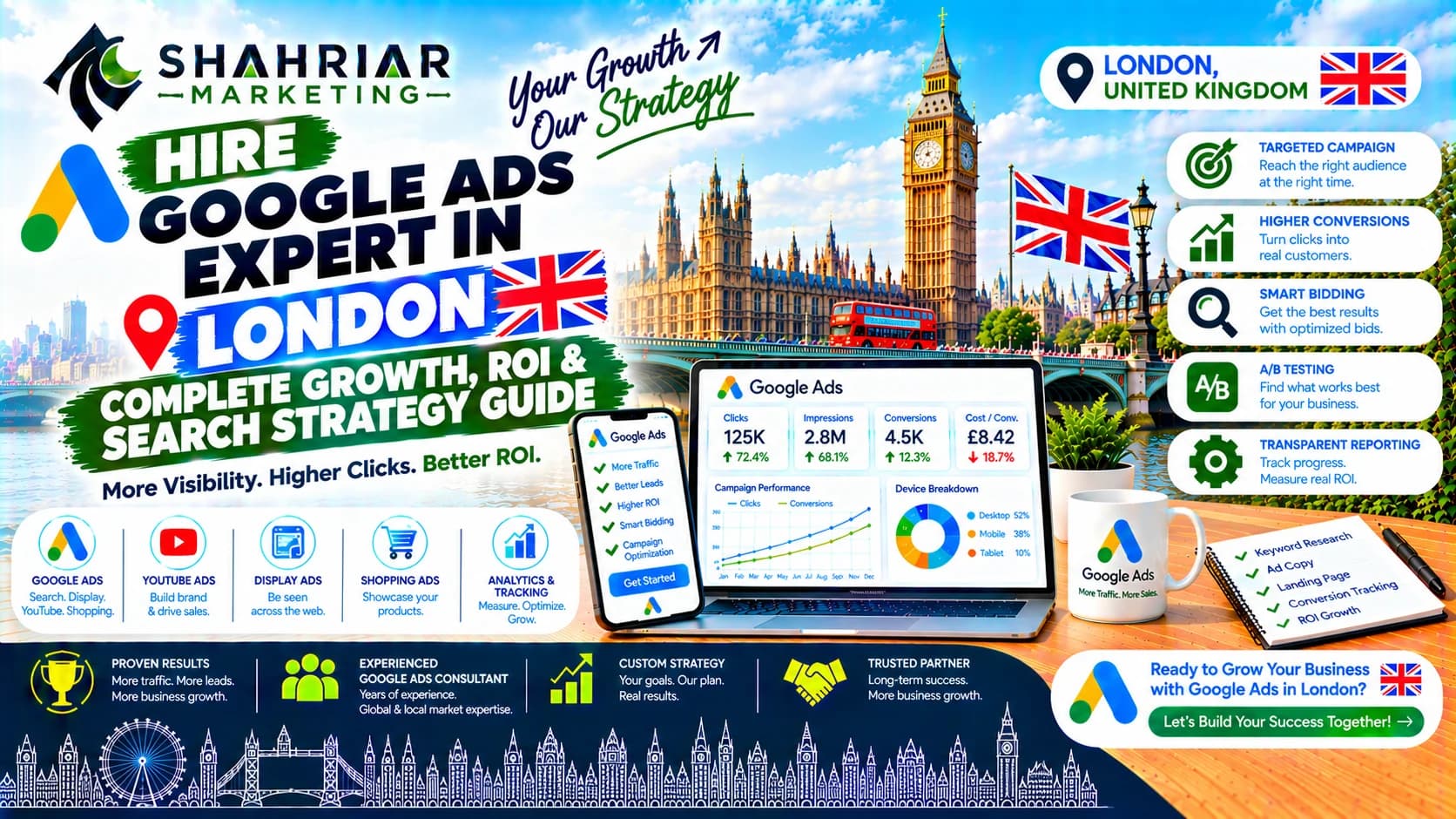 Hire Google Ads Expert in London: Complete Growth, ROI & Search Strategy Guide - Sakhawat Hossain Shahriar Marketing