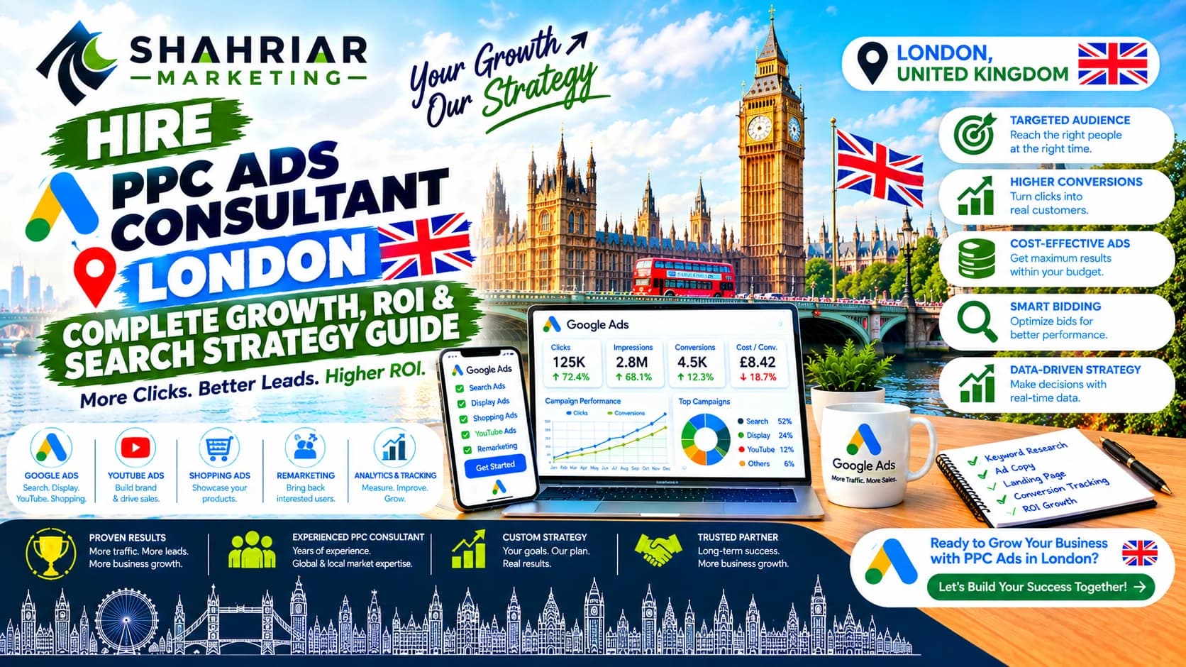 Hire PPC Ads Consultant London: Complete Growth, ROI & Search Strategy Guide - Sakhawat Hossain Shahriar Marketing