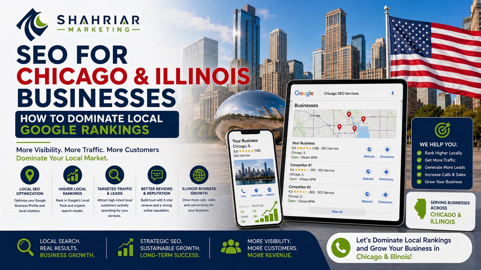 SEO for Chicago and Illinois Businesses: How to Dominate Local Google Rankings - Sakhawat Hossain Shahriar Marketing